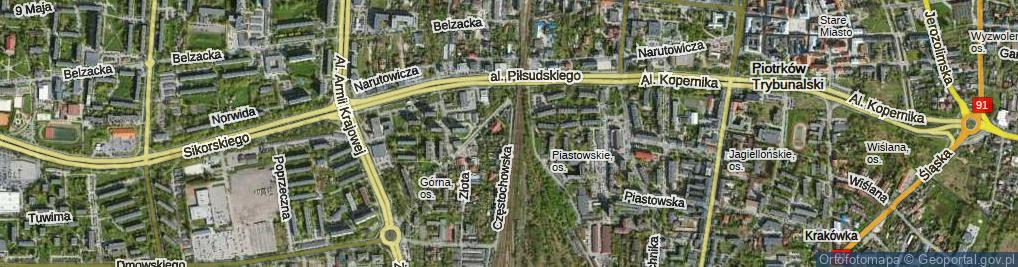 Zdjęcie satelitarne Częstochowska ul.